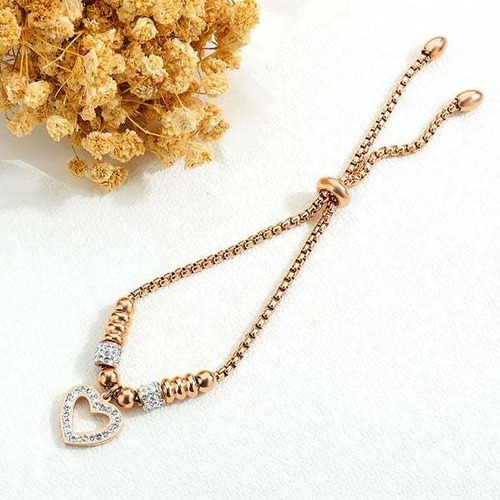 Imagen 2 de 2 de Pulsera Amor Resplandeciente Acero