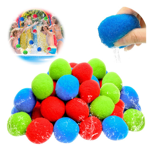 15 Unidades De Bolas De Água Reutilizáveis, Bolas De Água, B