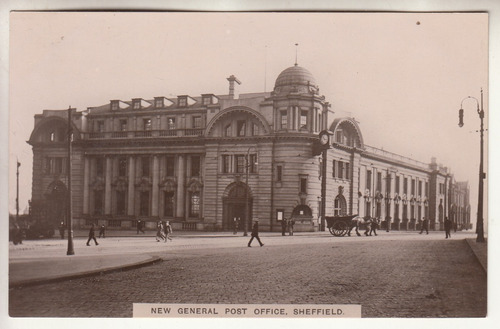 Antigua Postal New General Post Office Sheffield Inglaterra 