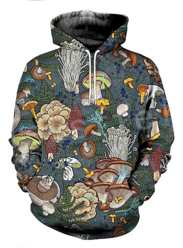 Sudaderas U Tessffel Diseño Plantas, Hongos, Camuflaje