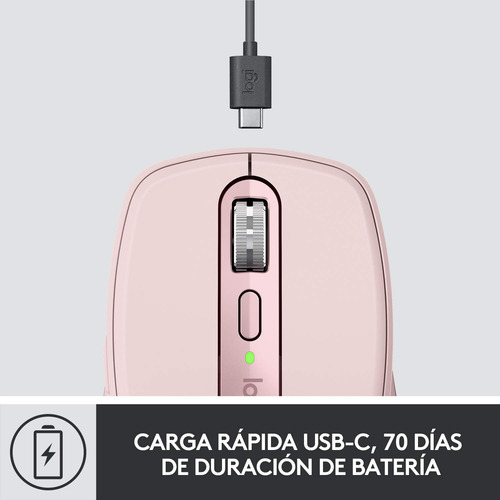 Mouse Logitech Mx Anywhere 3 Inalámbrico Rosa 4000dpi Scroll