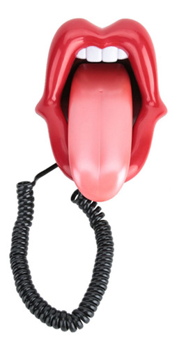Teléfono Multifuncional Rojo Con Forma De Lengua Grande Ar-5
