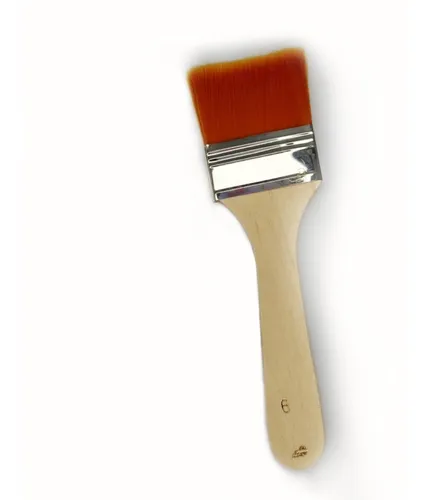 Pincel Tipo Brocha Cerda Sint tica Mango Madera Set X 3