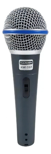 Micrófono Dinámico Unidireccional Harden Kmi-58a Color Gris