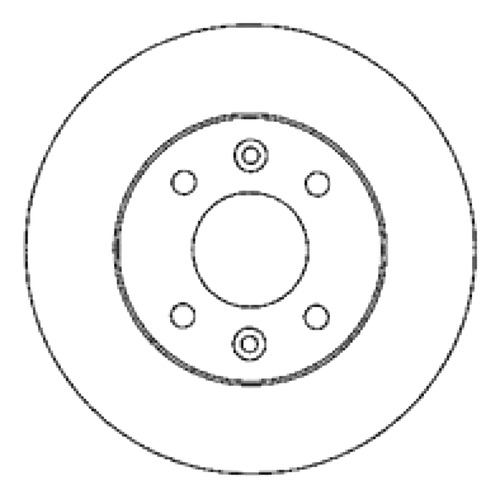 Disco Freno Del (238mm) Renault Express 89-00