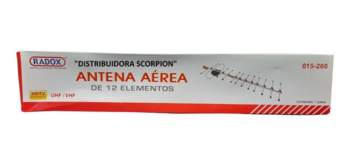 Antena Exterior Aerea 12 Elementos Aluminio Alta Definicion