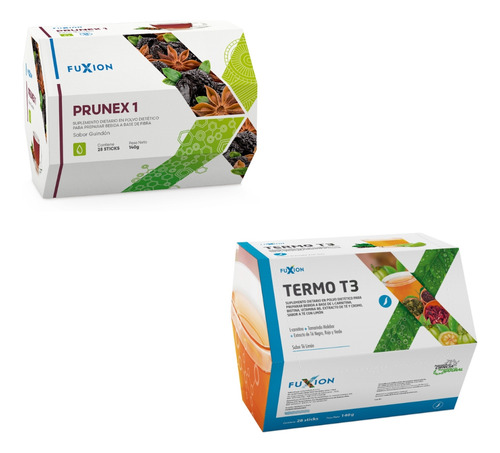 Prunex 1 + Termo T3 Pack Duo Limpieza Detox Y Quema Grasa Limon Y Guindon