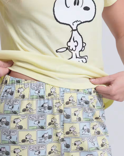 Pijama Snoopy Peanuts, Algodón