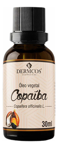 Oleo Vegetal Copaiba Cicatrizante Anticelulite 30ml Dermcos Tipo De Embalagem Frasco Fragrância Copaiba