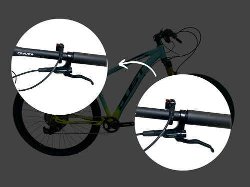 Bicicleta Aro 29 Dust 1x12v Shimano Deore Suspensão Magnésio
