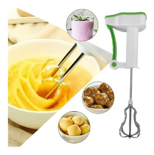 Batidor de huevos semiautomático, batidora manual, agitador de leche