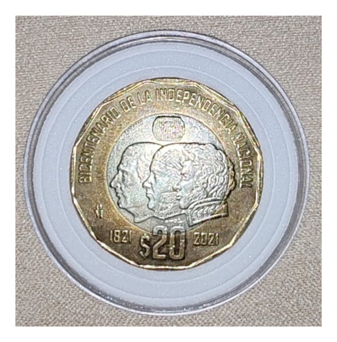1 Moneda De 20 Pesos Bicentenario Independencia Nacional Unc