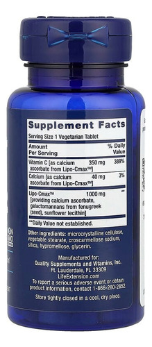 Fórmula De Hidrogel Liposomal De Vitamina C, 60 Tabletas