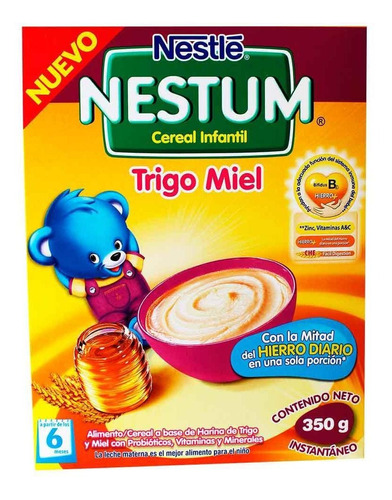 Cereal Infantil Nestum Trigo Miel 350 Gr