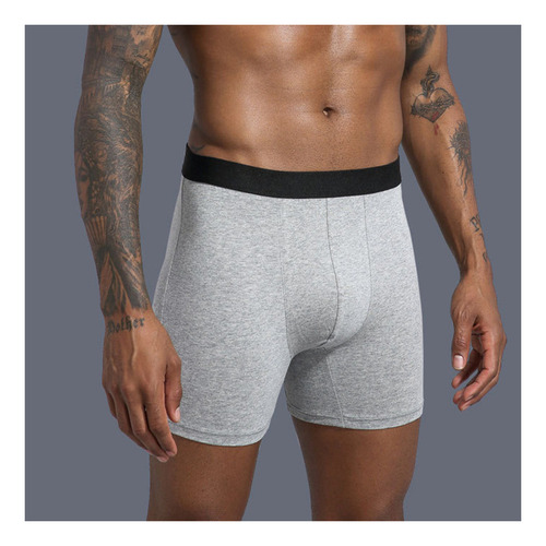 Calzoncillos Tipo Bóxer Para Hombre, De Algodón, Talla Grand