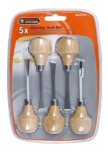 Juego Set De Gubias Formón Para Madera X 5 Unidad Tactix 