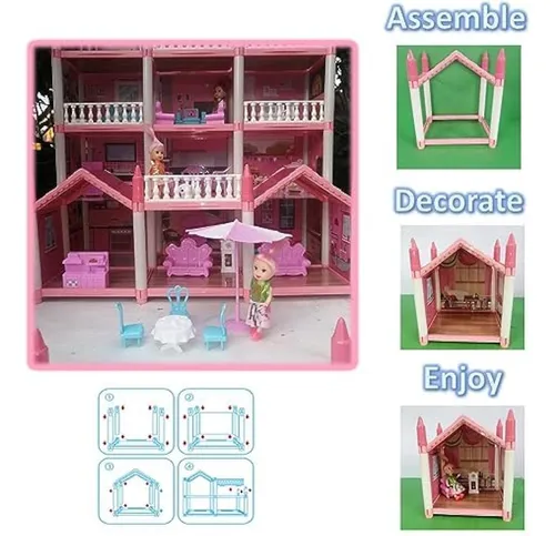 Casa De Muñecas Grande Para Niñas - Casa De