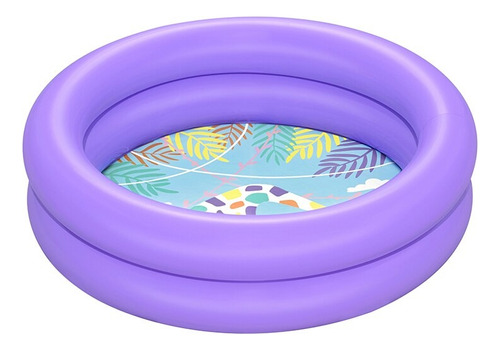 Pileta Inflable Bebes Niños 2 Anillos 61 Cm - Rosa O Celeste