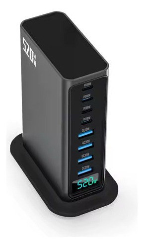 Estación Carga Super Rápida 520w Tecnología Pd 8 Usb