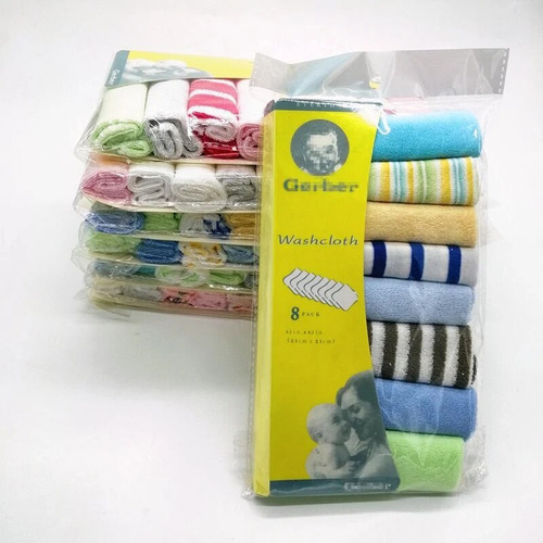 Toalla De Mano Para Bebé En Rollo A Rayas