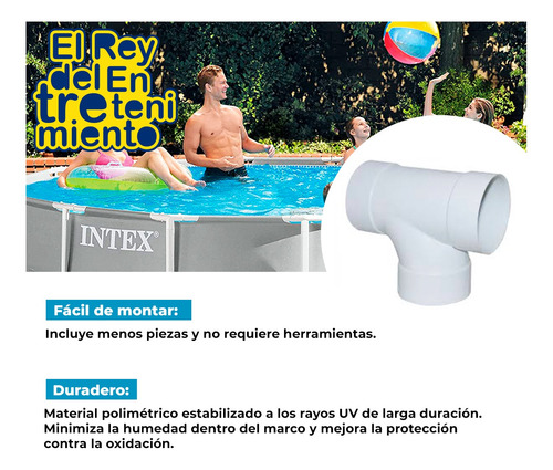 Imagen 3 de 8 de Piscina Bestway Estructural 16015 L + Bomba + Regalos El Rey