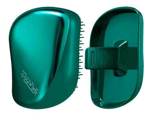 Pincel moldeador compacto Green Jungle de Tangle Teezer, color verde