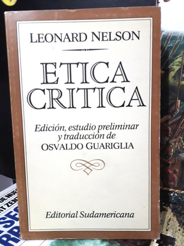 Etica Critica - Leonard Nelson