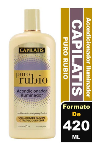 Capilatis Acondicionador Iluminador Puro Rubio 420 Ml