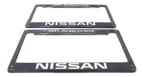 Par De Porta Placas Nissan Versa March Sentra Altima Maxima