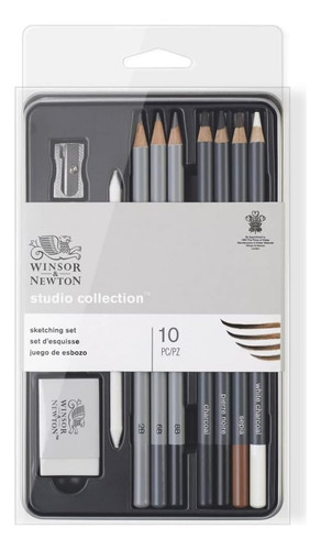 Winsor And Newton Juego De Lapices Para Esbozo Y Dibujo 10pz Multicolor