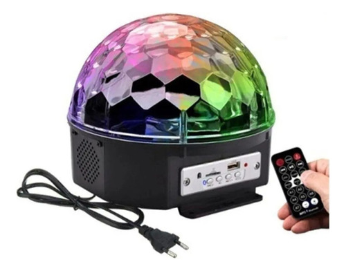 Bola De Luces Disco Colores Bluetooth Usb Parlante Control