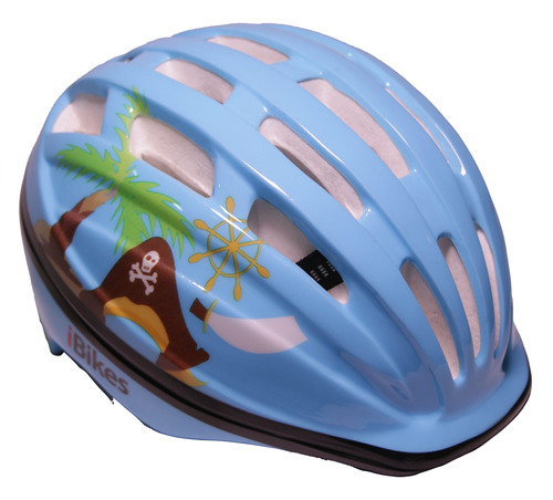 Casco Infantil Ibikes Hb6-2 Pirata Azul Xs