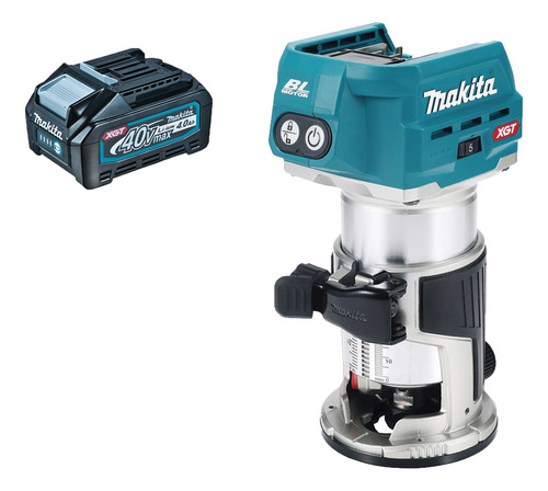 Tupia Laminadora 40v Xgt Rt001 Bateria 4.0ah Makita