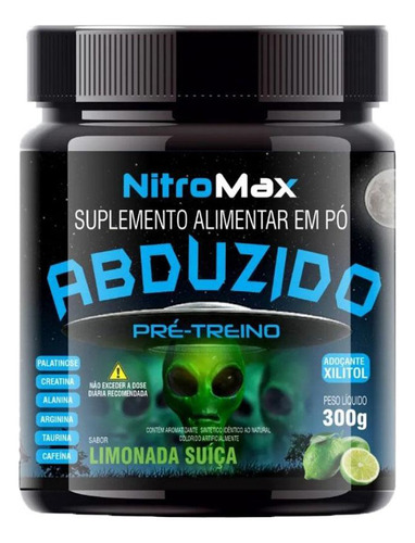 Abduzido Pre Treino Nitro Max Limonada Suica 300g