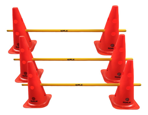 Juegos De Conos Con Baston  Kit Deporte (2 Conos + 1 Baston)