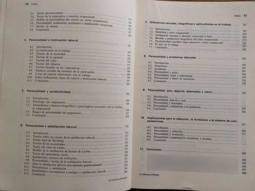 Personalidad Y Diferencias Individua Trabajo Adrián Furnham (Usado)
