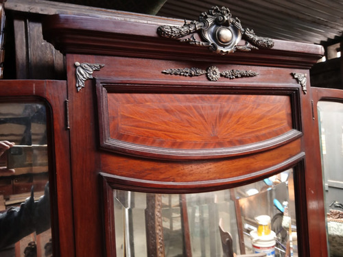 Comoda Tocador Toilette Antiguo Espejos Marrón (Usado)
