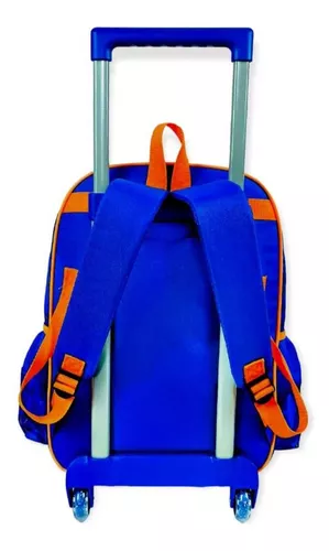 Mochila de Rodinhas Infantil Menino Dragon Ball Super Goku - Preto