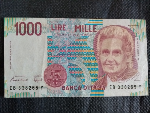 Cedula De 1000 Lira Itália 