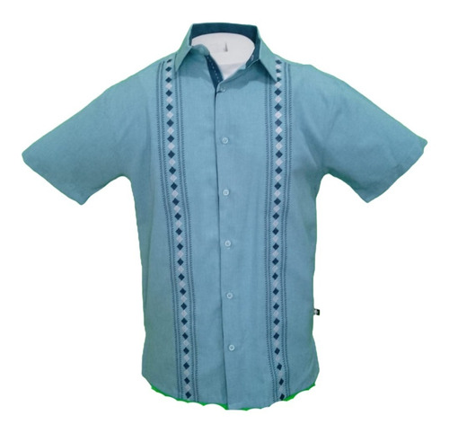 Guayabera Mc Gcandila X977sx Turquesa Talla Extra / Plus