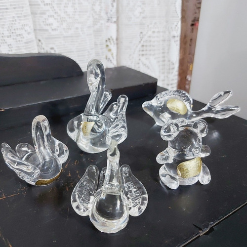Lote Decoração Enfeite Cristal Com 5 Unidades