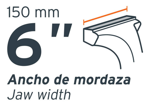 Tornillo Banco Prensa Morsa 6´ Industrial Giratoria 18594