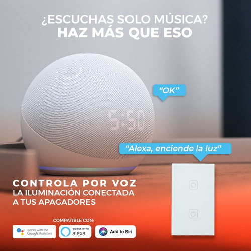 Tecnolite Connect Apagador Inteligente Wi-fi 2 Botones