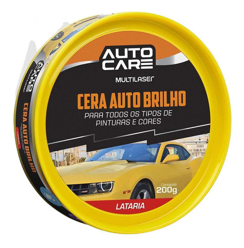 Cera Auto Brilho Autocare Pastosa Lata 200g