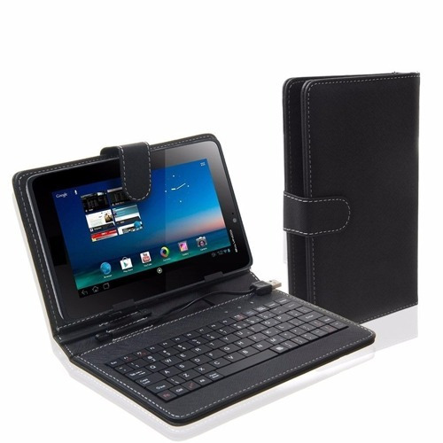 Estuche Con Teclado Tablet 9.7'' Funda Protector 25 X 20cm