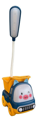 Lampara Led Luz De Noche Infantil Recargable Velador Camion Amarillo