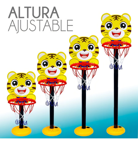 Canasta De Basketball Ajustable Para Niño Juego Infantil,basketball,canasta Basketball