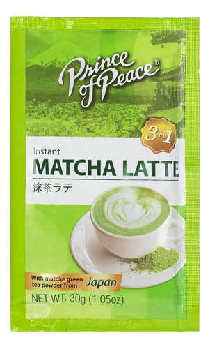 Bebida Matcha Latte 3 En 1 - 24 Bolsitas Japonés Rico
