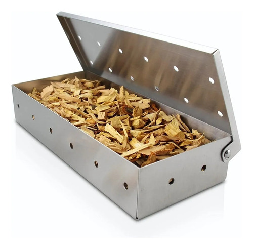 Accesorio Para 2 Parrillas: Caja De Humo, Acero Inoxidable,