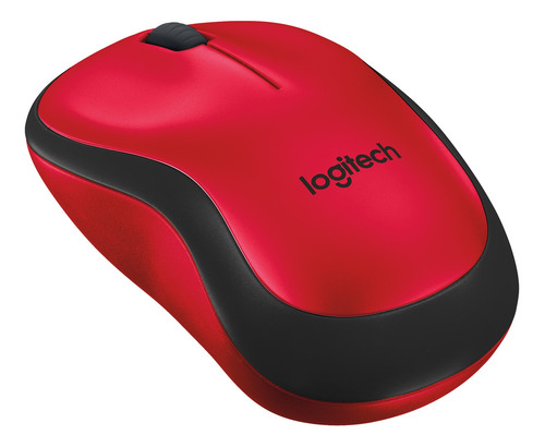 Imagem 2 de 2 de Mouse sem fio Logitech M220 Silent vermelho